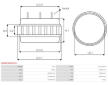 Stator, generátor AS-PL AS0023(BOSCH)