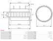 Stator alternátoru RC - Mitsubishi A383T40070