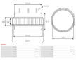 Stator alternátoru AS-PL AS5041