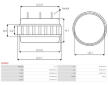 Stator alternátoru AS-PL AS5042