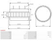 Stator, generátor AS-PL AS5085SR