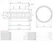 Stator, generátor AS-PL AS9016(LETRIKA)