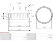 Stator, generátor AS-PL AS9019(LETRIKA)