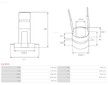 Snímací kroužek Bosch 5,12 x 13,42 x 42,3 mm