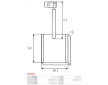 Sada uhlíků ventilátoru 8 x 10 x 20,4 mm