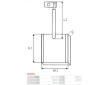 Sada uhlíků ventilátoru - 6 x 9,5 x 19 mm