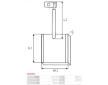 Sada uhlíků ventilátoru - 8 x 9 x 15 mm