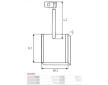 Sada uhlíků ventilátoru - 3,8 x 5,7 x 20,4 mm