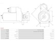 Startér Case MC20E Bosch 0001354026 0001354094