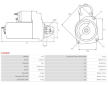 Startér AS-PL S3008 SR - repas
