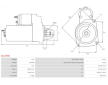 Startér AS-PL S3177SR - repas