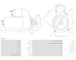 Startér Komatsu FG20 Mitsubishi M3T21281