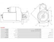 Startér AS-PL S5026 SR - Repas