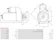Startér AS-PL S9555 (Letrika)