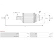 Rotor żtartéra AS-PL SA0114S