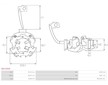 Drzak, uhlikove kartace AS-PL SBH3009