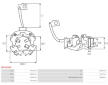 Drzak, uhlikove kartace AS-PL SBH4014S