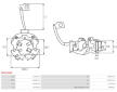 Držák, uhlíkové kartáče AS-PL SBH5034P