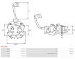 Drzak, uhlikove kartace AS-PL SBH5041S