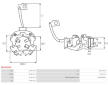 Drzak, uhlikove kartace AS-PL SBH6024S