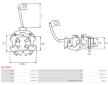 Drzak, uhlikove kartace AS-PL SBH9004P