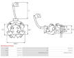 Drzak, uhlikove kartace AS-PL SBH9034(LETRIKA)