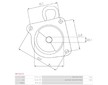 Kryt startéru, karburátor AS-PL SBR1017S