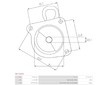 Kryt startéru, karburátor AS-PL SBR3065S