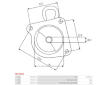 Kryt startéru, karburátor AS-PL SBR3081S