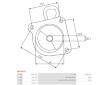 Kryt startéru, karburátor AS-PL SBR3087S