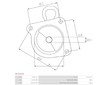Kryt startéru, karburátor AS-PL SBR5063S