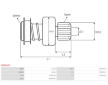 Volnobezny prevod, starter AS-PL SD0032S