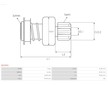 Volnobezny prevod, starter AS-PL SD2001