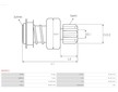 Volnobezny prevod, starter AS-PL SD3011