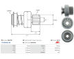 Voľnobeżná prevodovka żtartéra AS-PL SD6170P