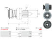Voľnobeżná prevodovka żtartéra AS-PL SD9300S