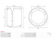 Stator startéru s magnety AS-PL SF0057S