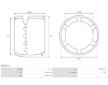 Stator startéru s magnety AS-PL SF0077S