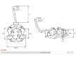 Stator startéru s držákem uhlíků AS-PL SF0096S