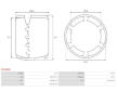 Stator startéru s magnety AS-PL SF3026S