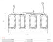 Stator startéru AS-PL SF5007