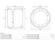 Stator startéru s magnety AS-PL SF5022