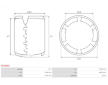 Stator startéru s magnety AS-PL SF5035S