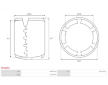 Stator startéru s magnety AS-PL SF6015S