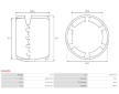 Stator startéru s magnety AS-PL SF6025S