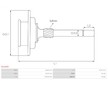 Planetový věnec, planetová převodovka (Startér) AS-PL SG4005