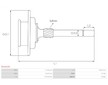 Planetový věnec, planetová převodovka (Startér) AS-PL SG4010S