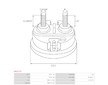 Krytka, relé startéru AS-PL SP0107S