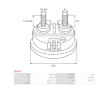 Krytka, relé startéru AS-PL SP5020S