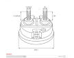 Krytka, relé startéru AS-PL SP9062S